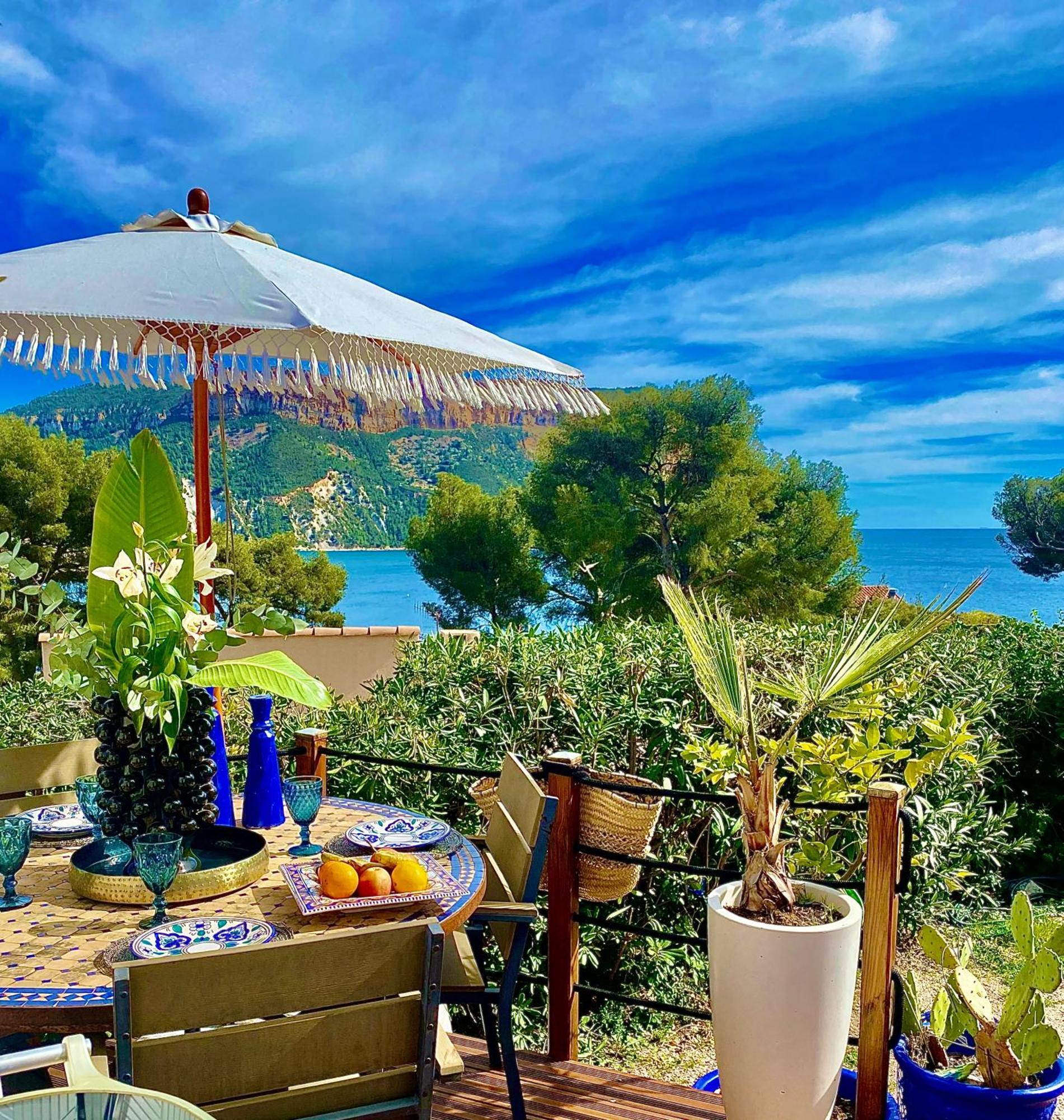 Astoria Villa Maison D Hotes Appartement Vue Mer Avec Piscine 카시스 객실 사진
